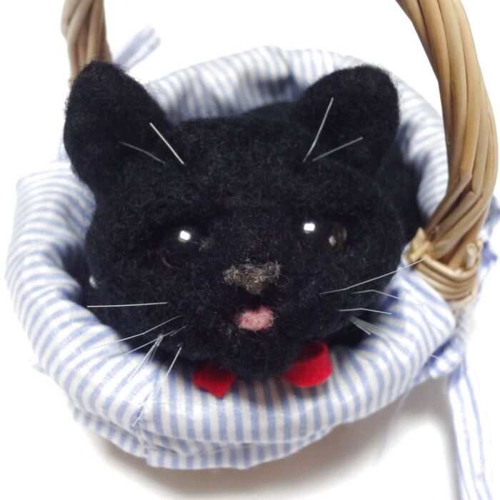 フェルト作家がフェルティングニードルにチャレンジ!(黒猫編)