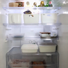 【冷蔵庫】一番上の段の使い忘れをなくしたセリアの書類収納ケース