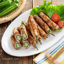 オクラ肉巻きのオイマヨソテー。オクラを大量消費!やみつきおかず。