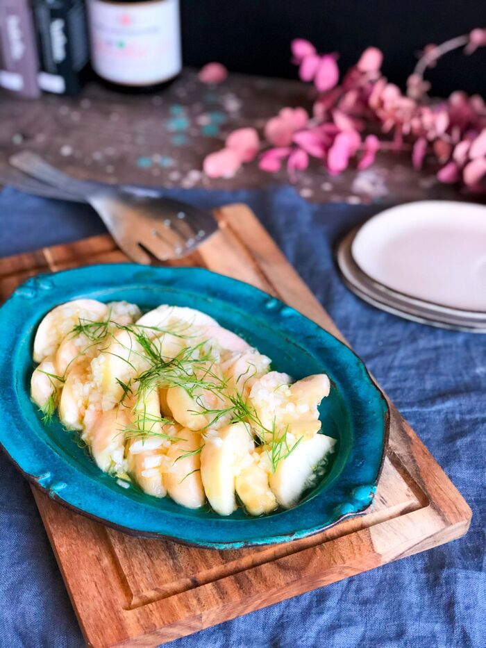 意外な組み合わせコンビがヤミツキ!【桃のカルパッチョ風サラダ】