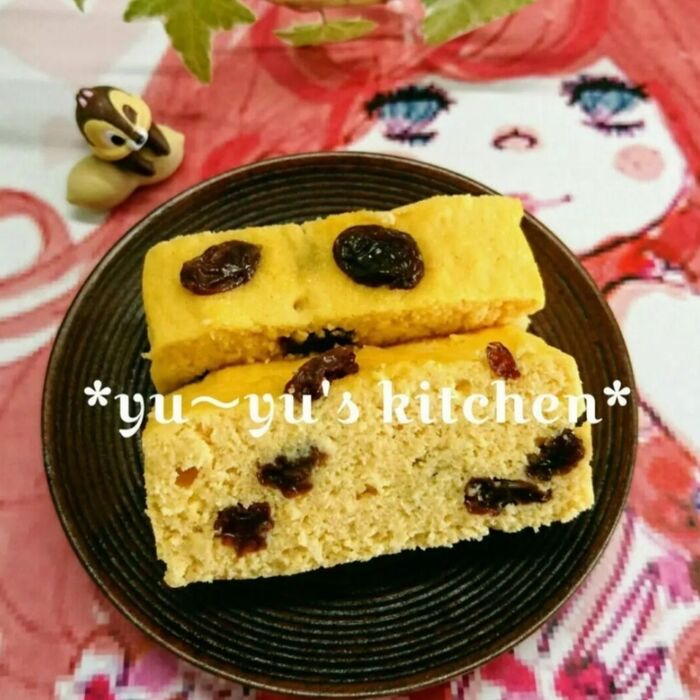 牛乳パック✧レンチン簡単レシピ♡便秘解消おから蒸しパン♡