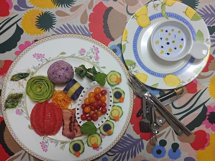 💕💞💕💖 じめじめを吹き飛ばす、さっぱりsalad、ブルーマヨも参入!! 💕💞💕💖