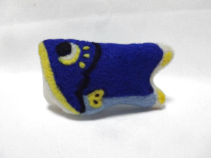 完成!羊毛刺繍のこいのぼりマスコット