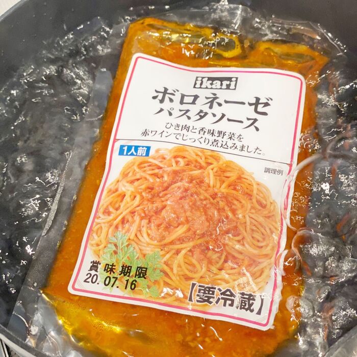 ソースは手作りでもレトルトでもなんでもOK