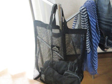 100均ダイソー『メッシュトート』ひと手間かけてから、使います。