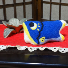 フェルト作家の挑戦・第3弾!羊毛刺繍で作るマスコット(こいのぼり)