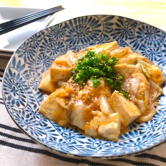 【食材2つ 豆腐×キムチ】キムチの炒り豆腐☆ぱぱっと作ってデトックス効果