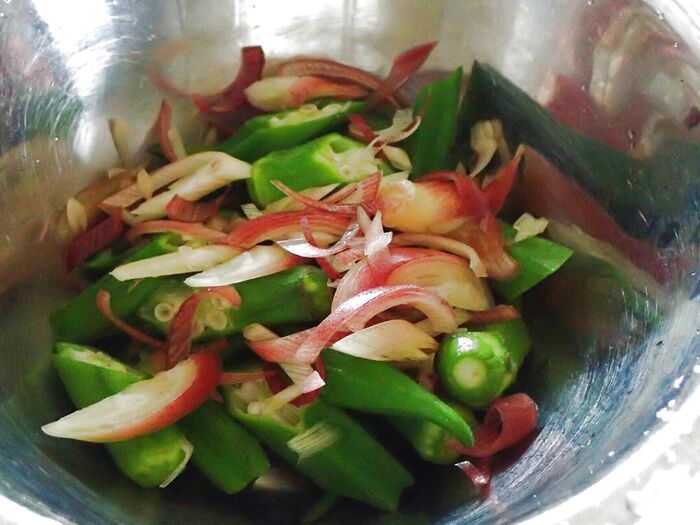 5 ドレッシングで和える