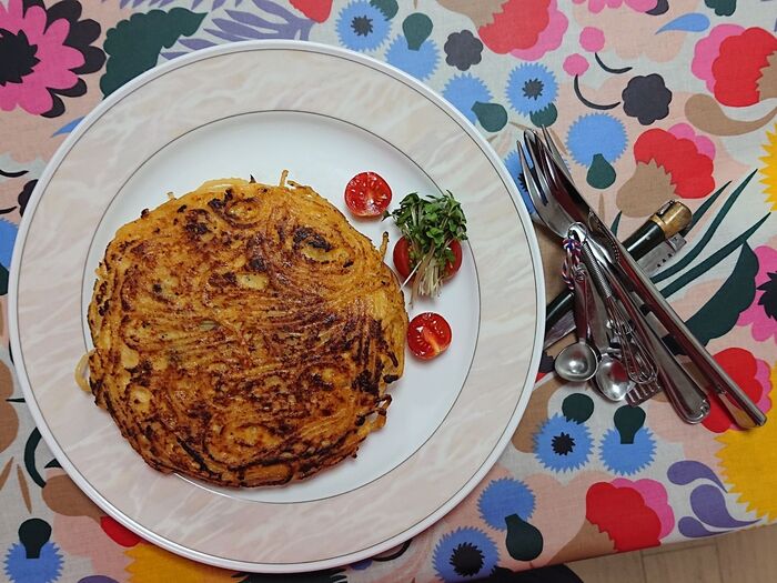 🍝🍝🍝 高野豆腐と雑豆のフリッタータ·ディ·パスタ 🍝🍝🍝