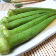 浸けるまで2分☆ まるごとオクラの生姜めんつゆびたし