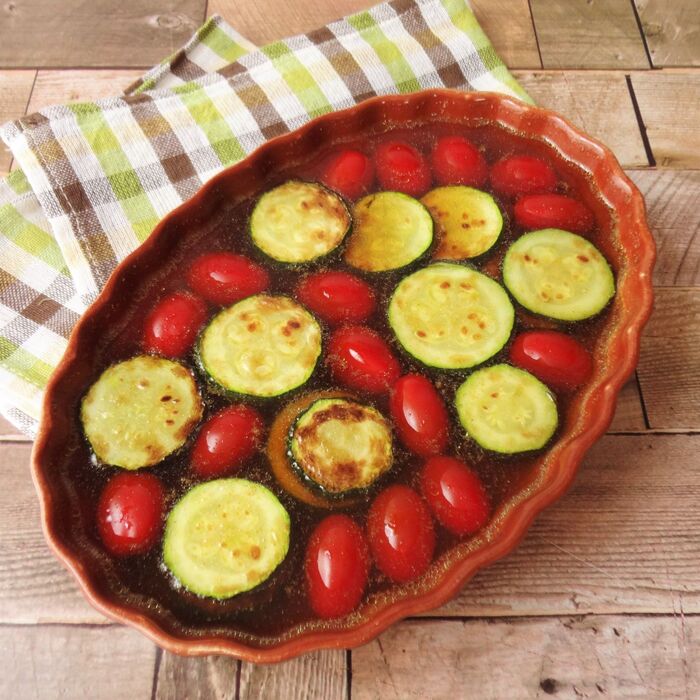 ミニトマトとズッキーニのカレー南蛮漬け