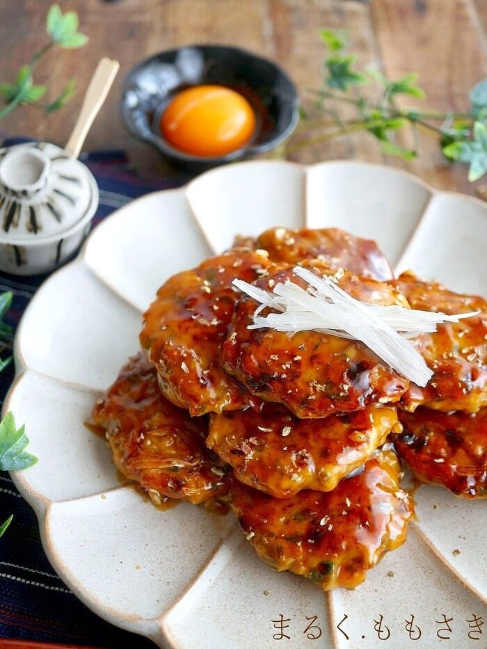 甘辛照りたれがやみつき♪ふんわりやわらかな❤鶏つくね