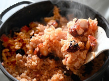 夏の定番!和イタリアン「たこめし」【もち麦・ごはん・魚介・野菜】主食