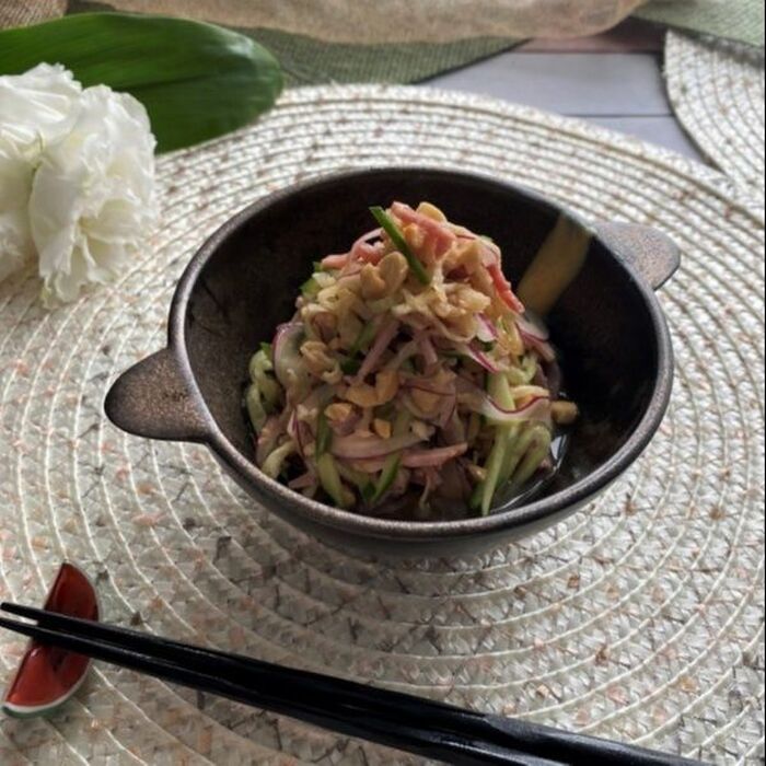 ハマるおいしさ!切り干し大根の冷やし中華風