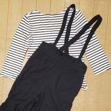 大人のサロペットコーデ