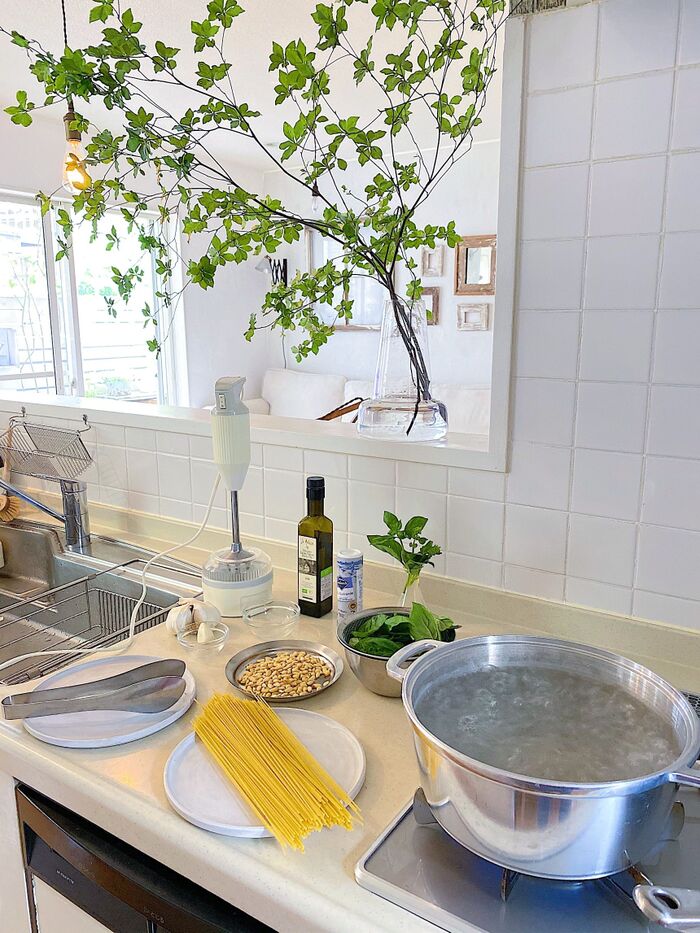 旬のバジルで初夏の味