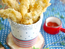 まるでイカフライ♪やわらか鶏むね肉のスティックフライ