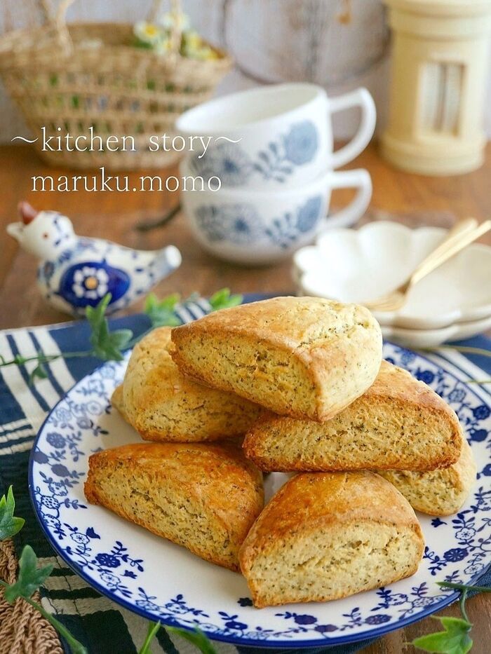 ザクザク食感♪アールグレイ香る~レモンティーのスコーン