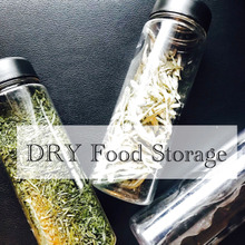 【我が家の乾物イロイロ】Daisoのドリンクボトルで残量が分かるハッピー収納