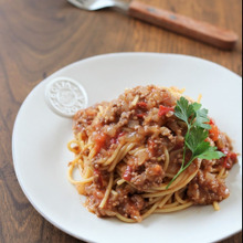 レンジでチン!10分で完成!ミートパスタ