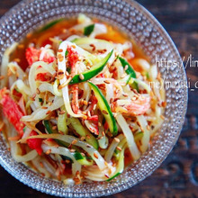 ♡レンジde簡単♡もやしの中華サラダ♡【#副菜#酢の物#簡単レシピ#時短#節約】