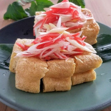 おうち居酒屋★【レシピ】トースター調理♪栃尾揚げの紅しょうがトッピング