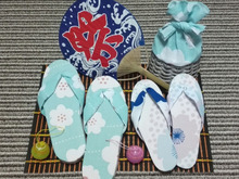 手ぬぐい De サンダル を作ってみました☺