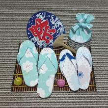 手ぬぐい De サンダル を作ってみました☺