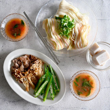 えのき氷×とまとバジルつゆ=そうめんを和イタリアンで食べちゃう