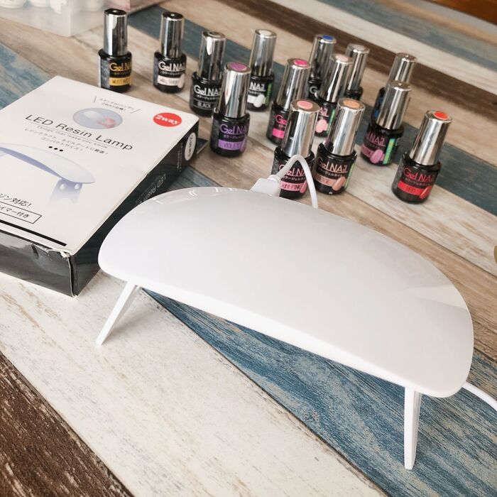 プチプラジェルネイル!レジンランプが100均で買えた!!