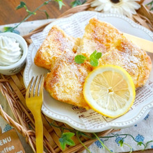 中までしっとり❤チーズ―ケーキ風フレンチトースト