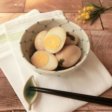 材料4つ★ゆで卵のシソしょう油漬け