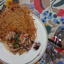 🍴💚🍴💛 Nuttyそうめんクリスピーに寄り添う・・・シードルのアラクレーム🍴💚🍴💛