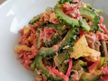 缶詰アレンジ♪【レシピ】紅しょうがとツナのゴーヤチャンプルー