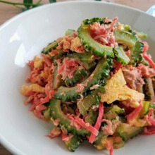 缶詰アレンジ♪【レシピ】紅しょうがとツナのゴーヤチャンプルー