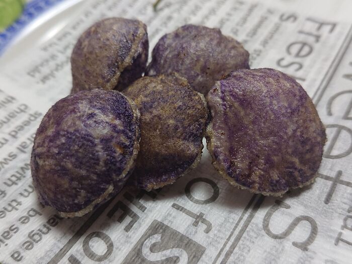 Pommes de terre Soufflé    ポテトスフレ真ん丸purple