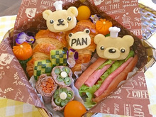 冷凍パイシートで簡単クロワッサン弁当