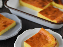 子どもと作って楽しい♡簡単かぼちゃ入りベイクドチーズケーキ