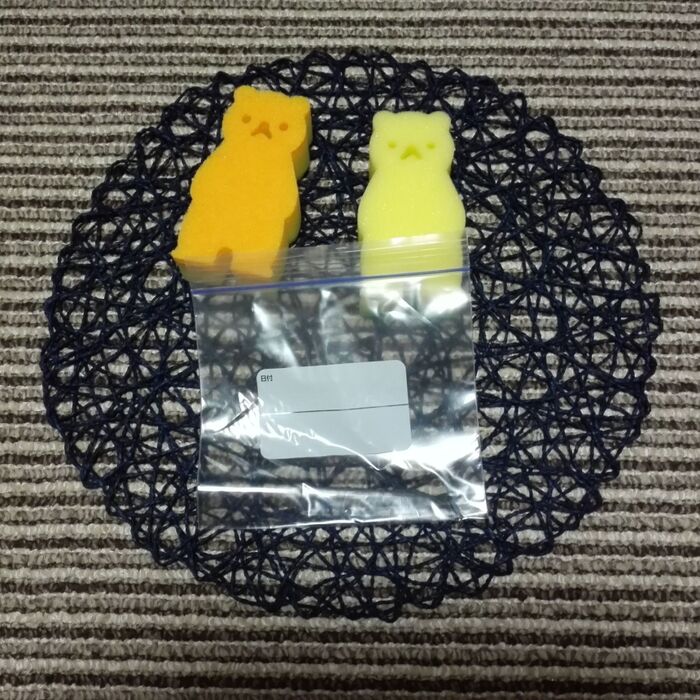 スポンジを使います🎵