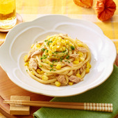 暑さを乗り切る!スタミナうどん「バターしょうゆの焼きもろこしうどん」