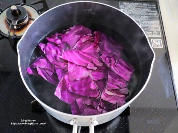2.野菜を茹でる