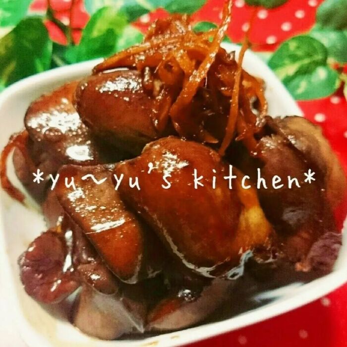 母秘伝~ねっとりプリっぷりの鶏レバー煮♡