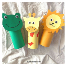 夏休みの工作に!トイレットペーパーの芯で作る「動物合わせ」