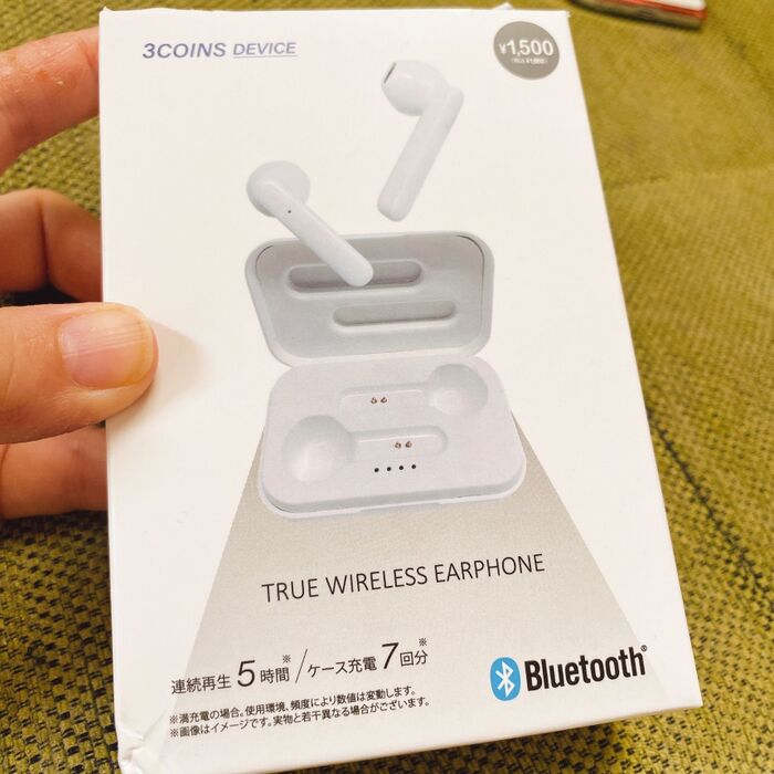 スリーコインズのワイヤレスイヤホン!