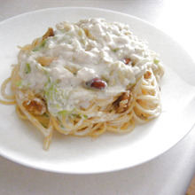 豆腐のナッツミルクパスタ
