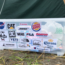 キャンプの荷物を収納するBOXをリメイクして、気分UP