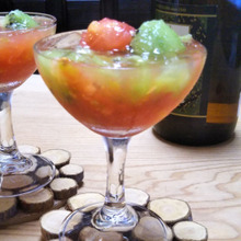 おうちカクテル♡日本酒カクテル〜トマト&キウイ〜