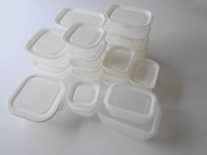 入れ子で重ねて収納できるから省スペースで収納できる