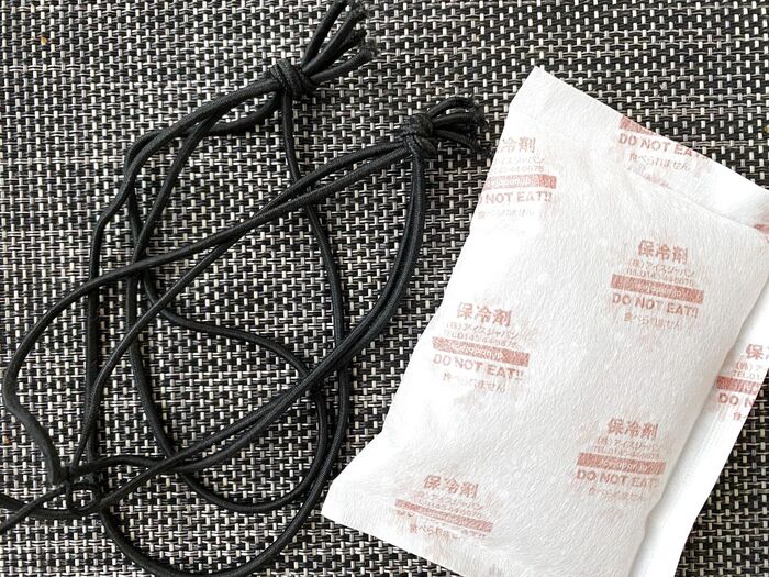 まとめ髪に「保冷剤」を忍ばせて涼を取る