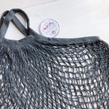 セリア♡秋に似合うグレイが気に入ったネットバッグ♡